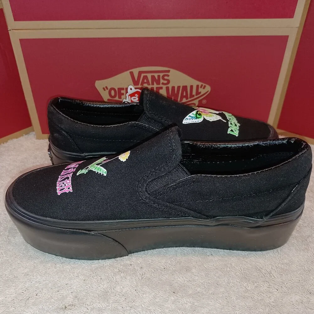 Vans Men's 5/Women's 6.5 Slip On Stackform Morph Glow Blackout VN0A7Q5R10J